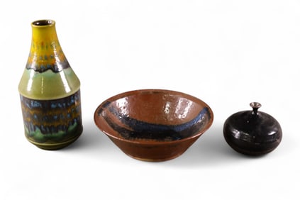 3 PIECES OF MCM POTTERY