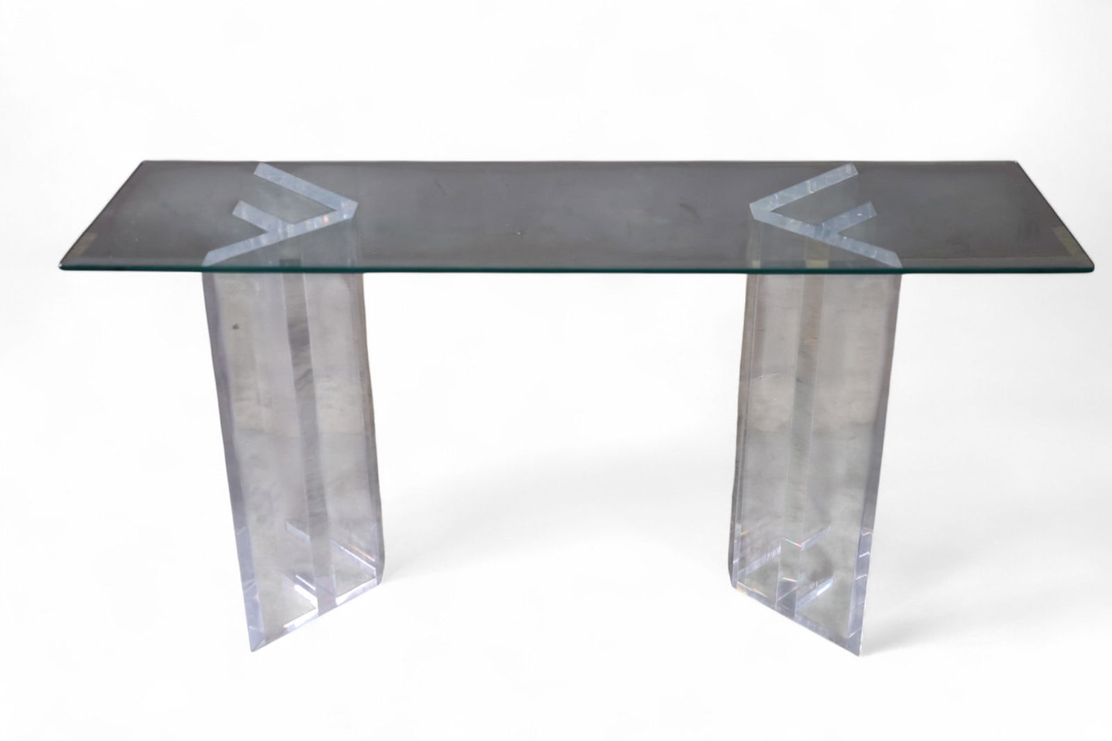 LUCITE SOFA TABLE (1 of 3)