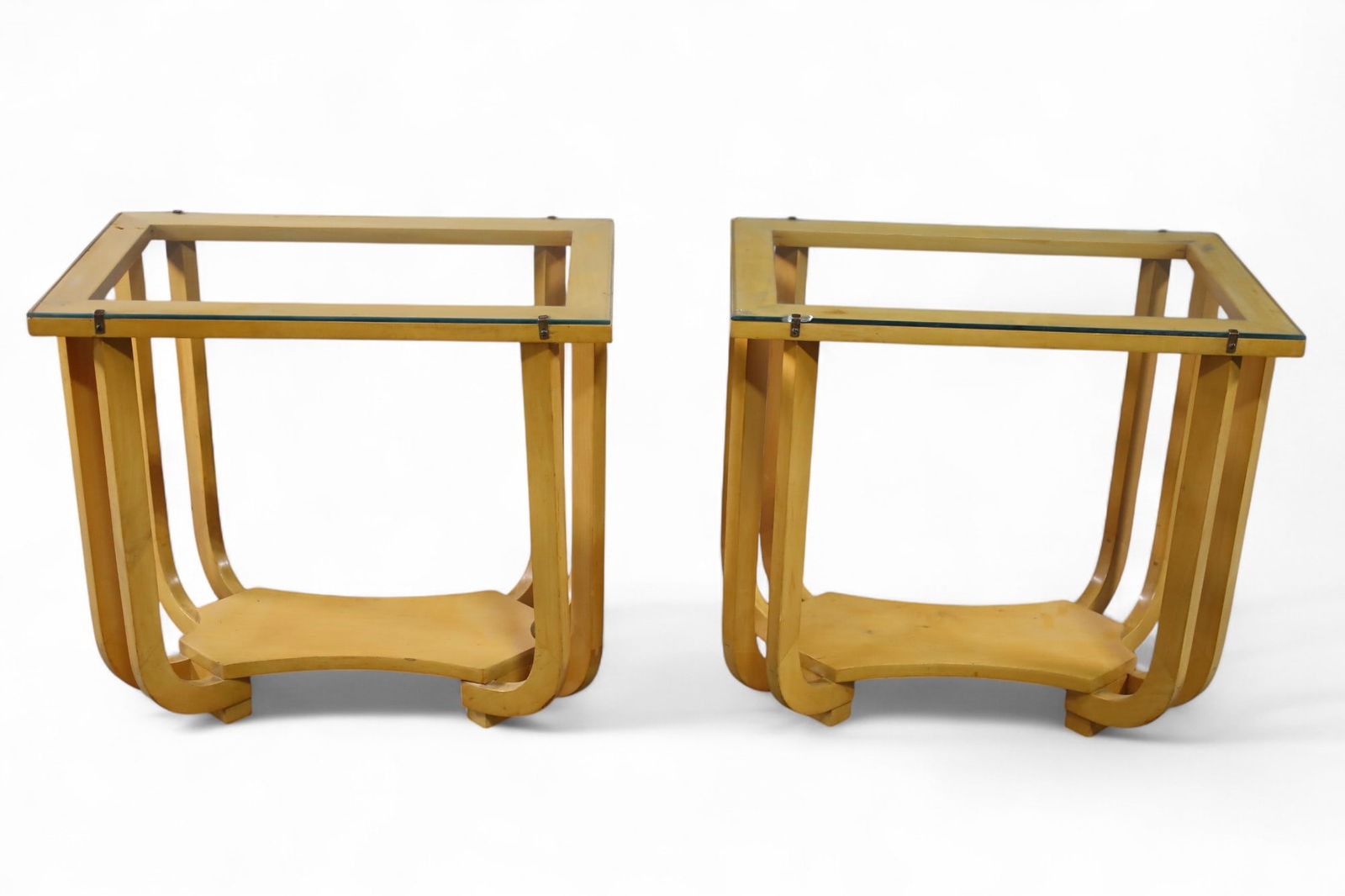 PAIR OF MID CENTURY END TABLES (1 of 3)