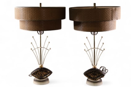 PAIR OF MCM TABLE LAMPS