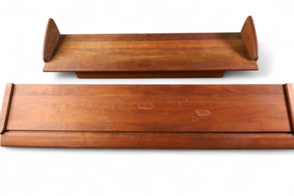 2 MID CENTURY MODERN WALL SHELVES