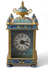 ENAMEL SHELF CLOCK
