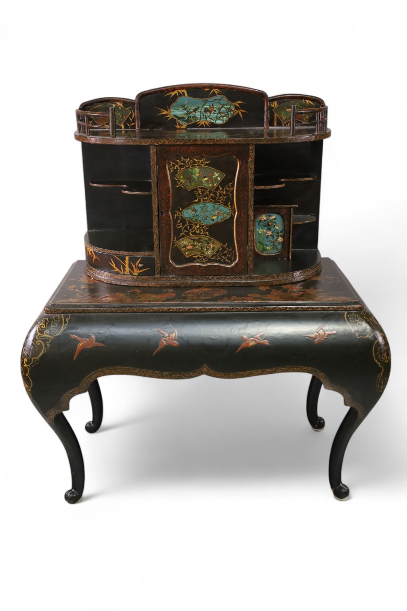 ANTIQUE CHINESE LACQUER DESK (1 of 4)