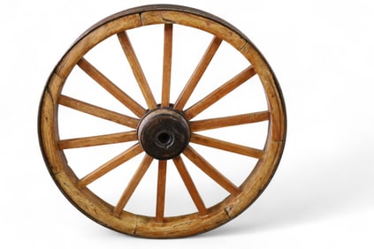 WOODEN WAGON WHEEL