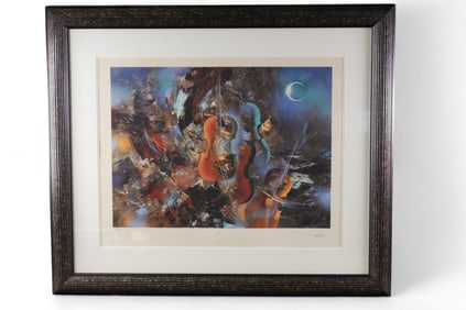 LEONARDO NIERMAN FRAMED LITHOGRAPH