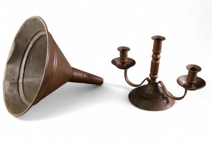 2 COPPER TABLE ITEMS