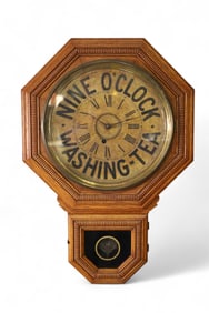 WASHING TEA ADVERTISING CLOCK