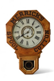 MERRICK'S SPOOL COTTON CLOCK