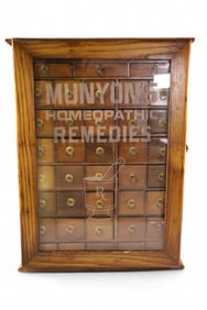 MUNYON'S HOMEOPATHIC REMEDIES CABINET