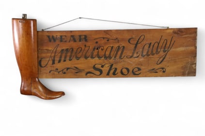 AMERICAN LADY SHOE TRADE SIGN