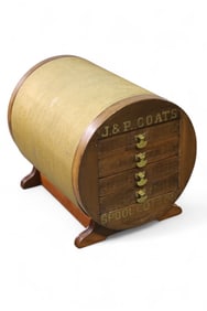 J&P COATS SPOOL RETAIL DISPLAY CABINET