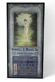 1928 FRAMED CALENDAR PRINT