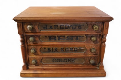 J&P COATS SPOOL CABINET