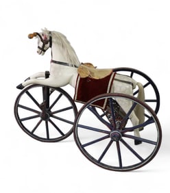 ANTIQUE RIDING HORSE TRICYCLE