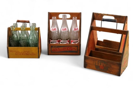 4 VINTAGE 6 PACK CARRIERS