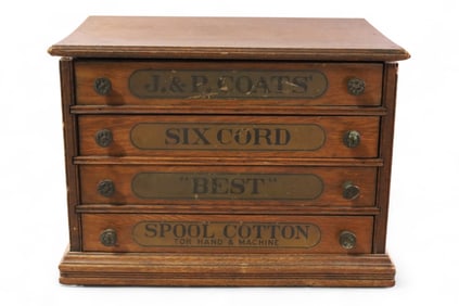 J&P COATS SPOOL CABINET
