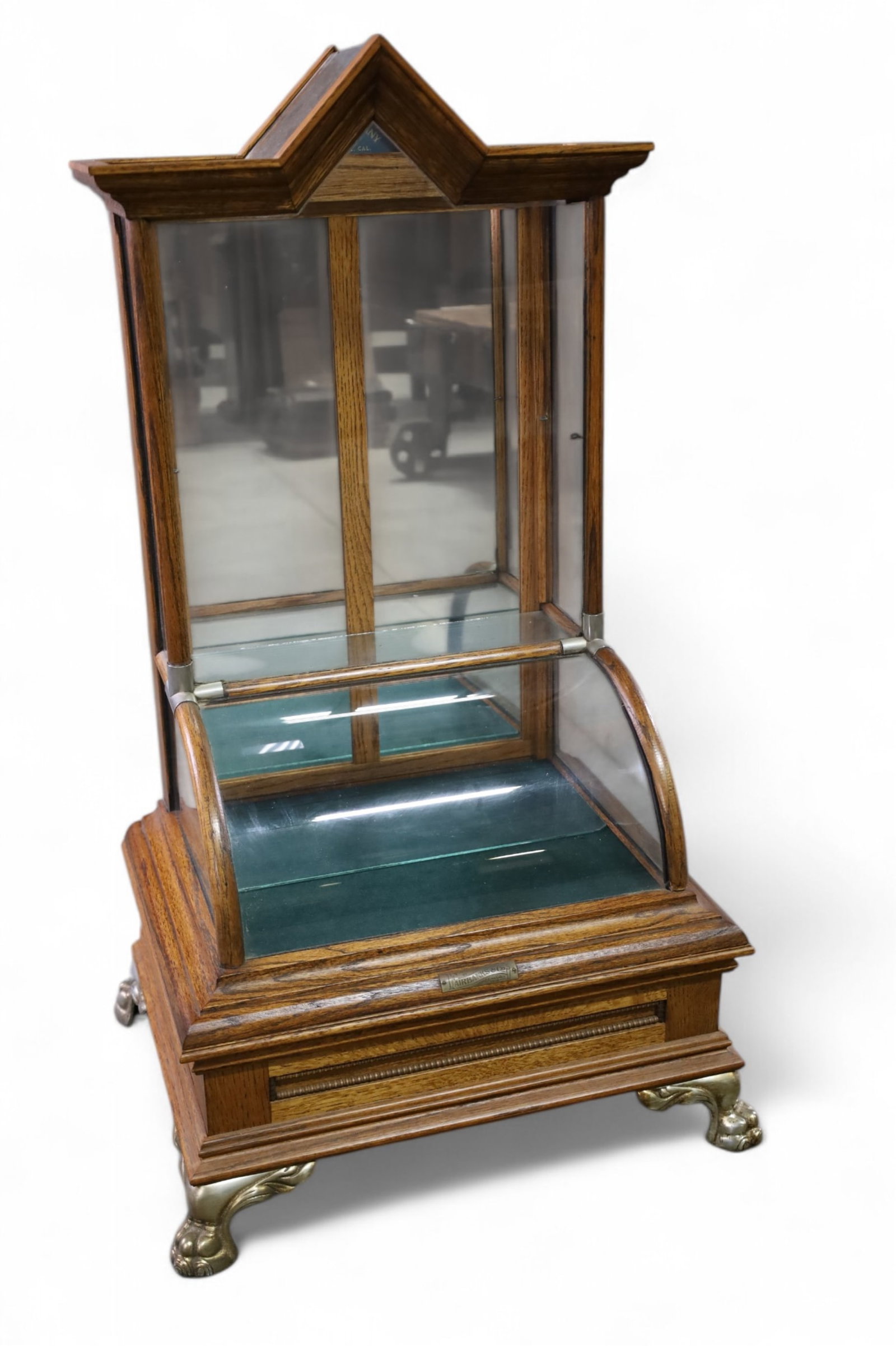 ANTIQUE OAK GENERAL STORE SHOWCASE (1 of 5)