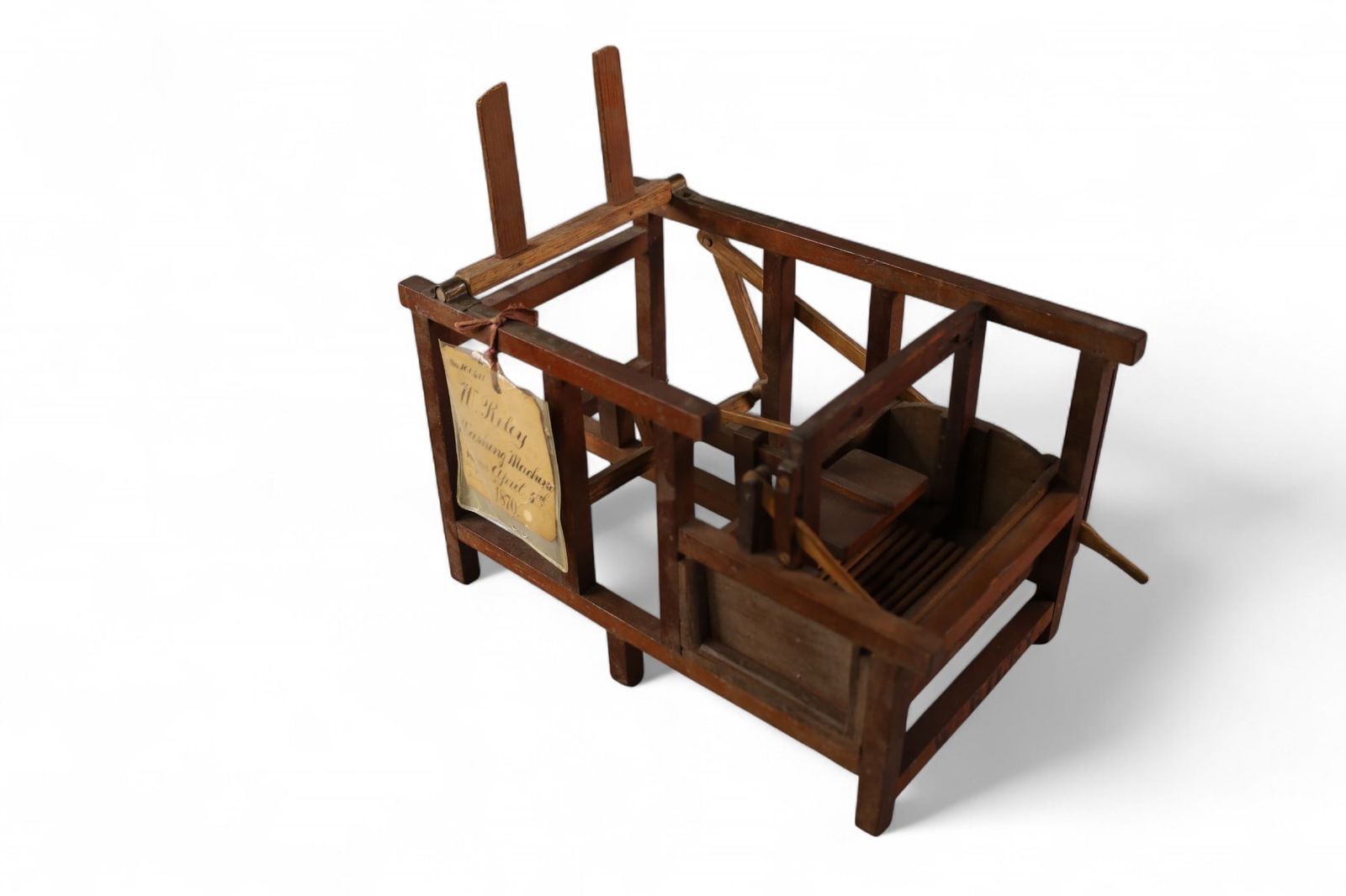 W. RILEY WASHING MACHINE PATENT MODEL (1 of 6)