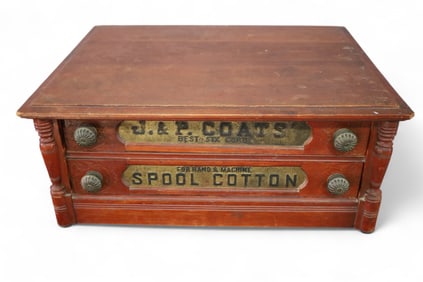 J&P COATS SPOOL CABINET