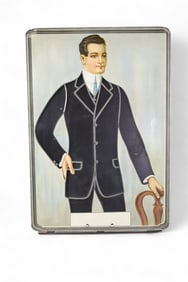 MEN'S WEAR PAINTED TIN ADVERTISMENT
