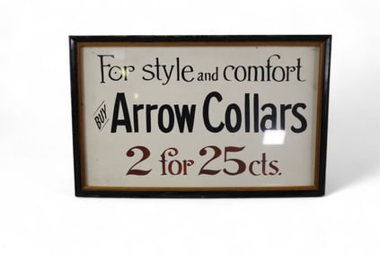 ARROW COLLARS FRAMED AD