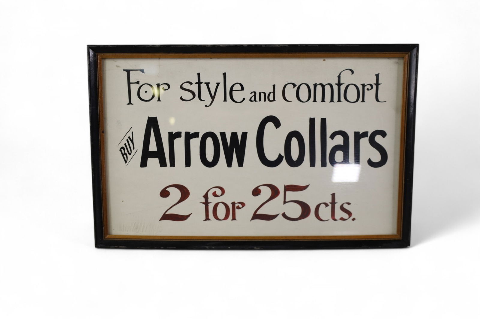 ARROW COLLARS FRAMED AD (1 of 2)