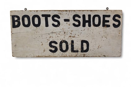 BOOT & SHOE WOOD SIGN