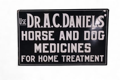 DR DANIELS' VET TIN SIGN