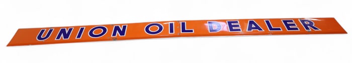 UNION OIL DEALER PORCELAIN STRIP SIGN
