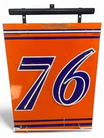 (UNION) 76 PORCELAIN NEON SIGN (TAC)