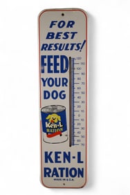 KEN-L RATION TIN DOG FOOD THERMOMETER