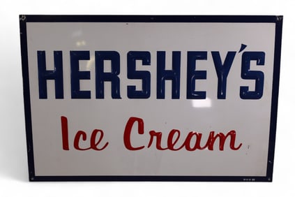 HERSHEY'S ICE CREAM TIN SIGN
