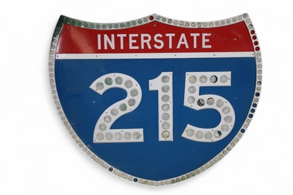 LARGE INTERSTATE 215 HIGHWAY SHIELD
