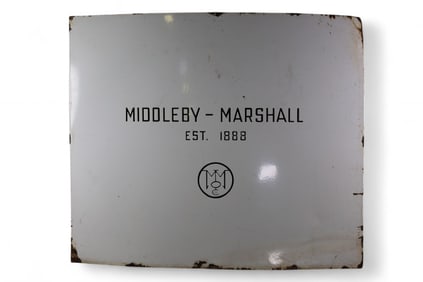 MIDDLEBURY MARSHALL (OVEN) PORCELAIN SIGN