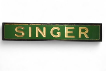 LARGE SINGER SEWING MACHINE SIGN