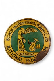 WOMENS CLUB METAL SIGN