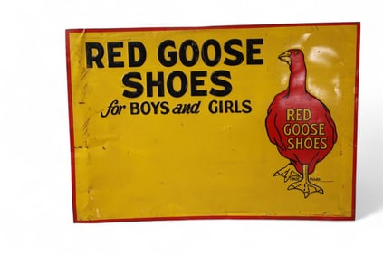 RED GOOSE SHOES TIN SIGN