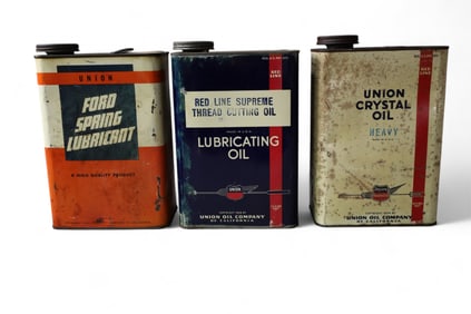 3 UNION OIL 1 GALLON CANS