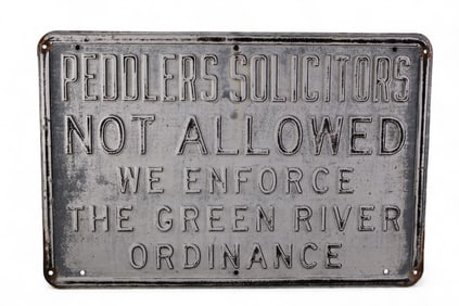 METAL SOLICITORS SIGN