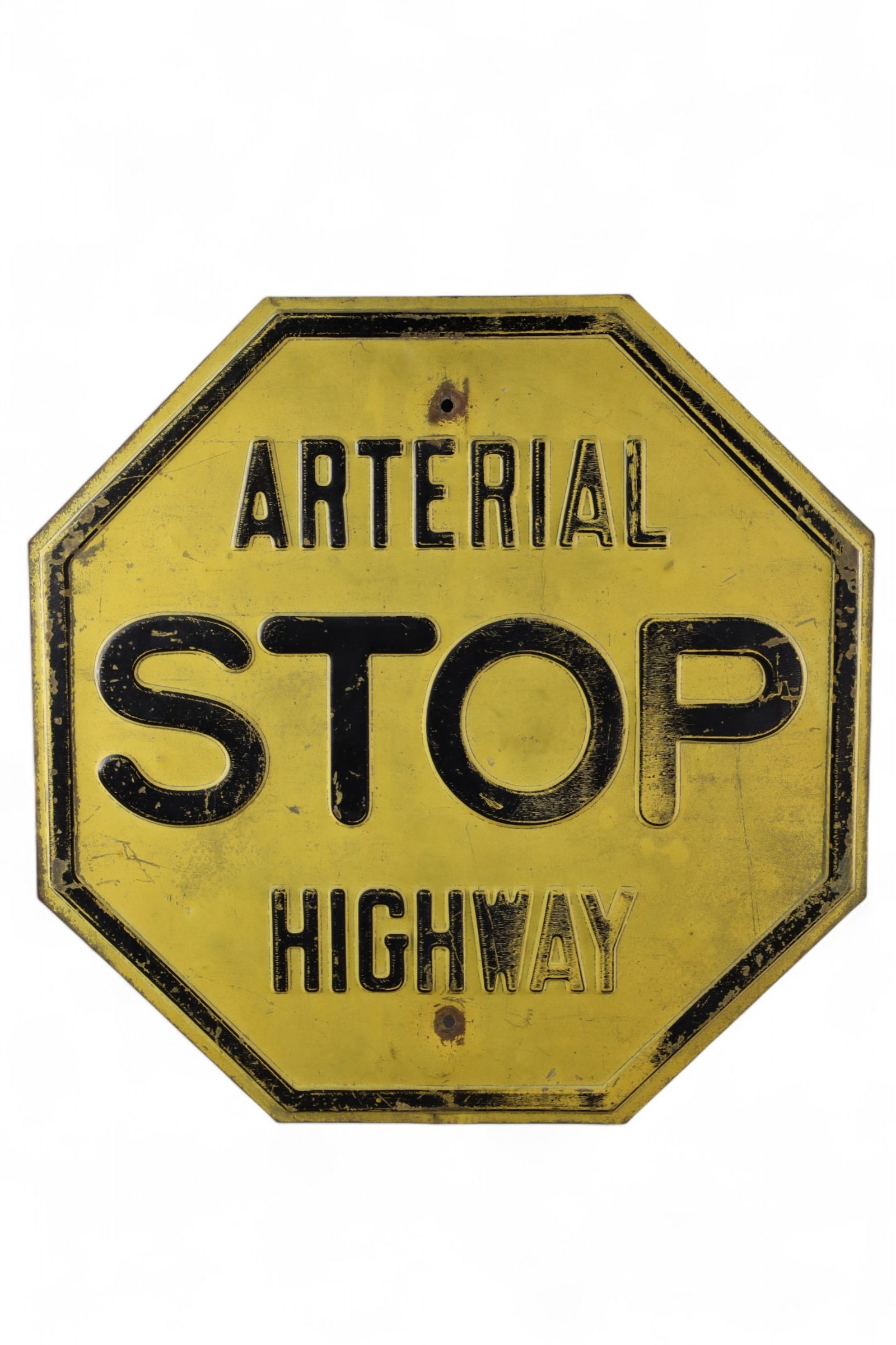 ARTERIAL METAL STOP SIGN (1 of 3)