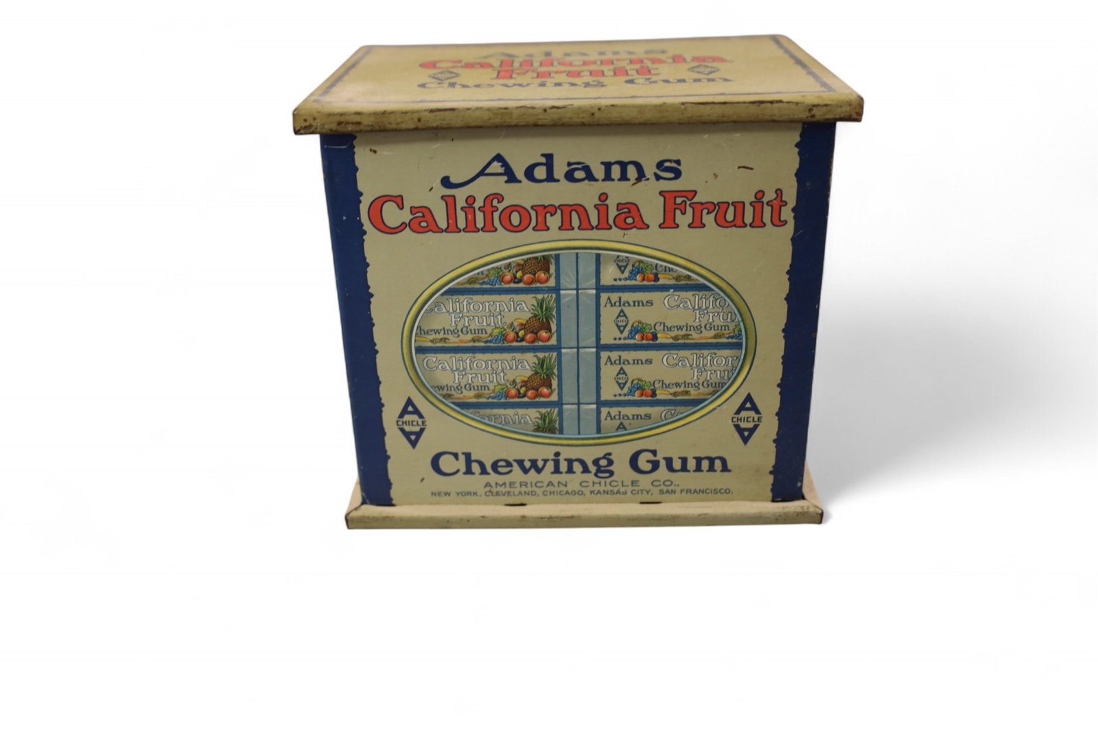 ADAMS CHEWING GUM TIN (1 of 3)