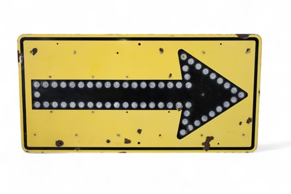 PORCELAIN ROAD SIGN