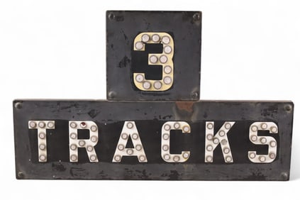 3 TRACKS RAILROAD SIGN