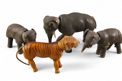 4 SCHOENHUT CIRCUS ANIMALS