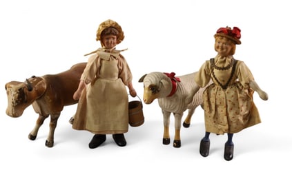 4 SCHOENHUT FIGURES