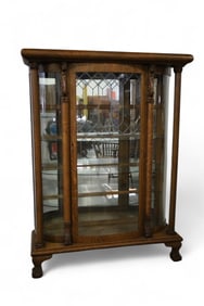 AMERICAN OAK CHINA CABINET