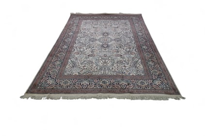 APPROX 6' x 9' HANDMADE WOOL RUG