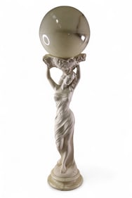 ART NOUVEAU LADY LAMP