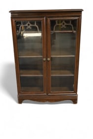 2 DOOR MAHOGANY BOOKCASE