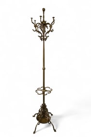 VICTORIAN BRASS HAT RACK